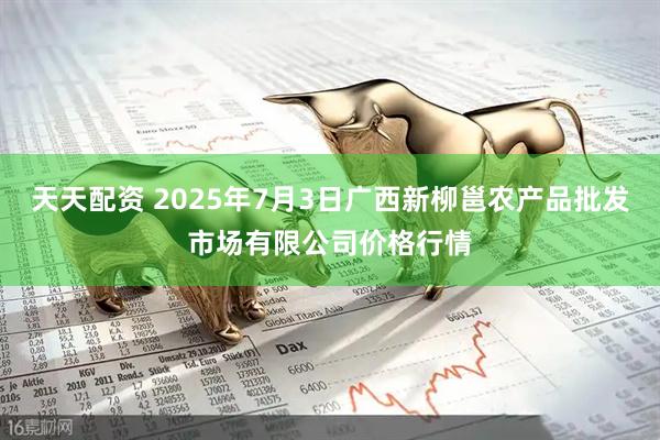 天天配资 2025年7月3日广西新柳邕农产品批发市场有限公司价格行情